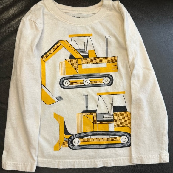 Jumping Beans Long Sleeve Tees Blue and Cream - Picture 2 of 7